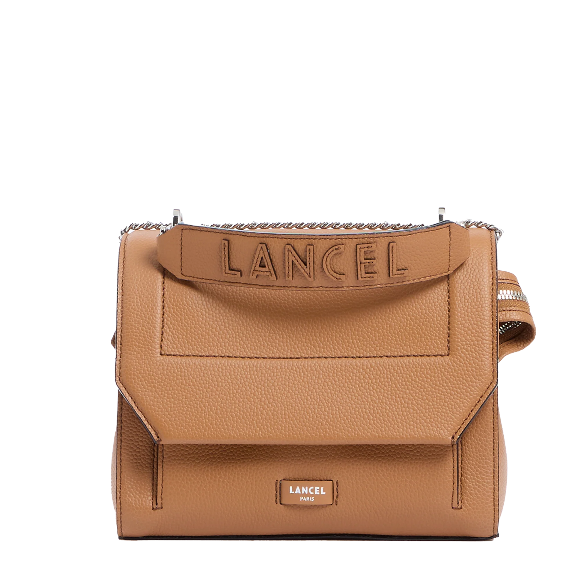 Flap bag with handle