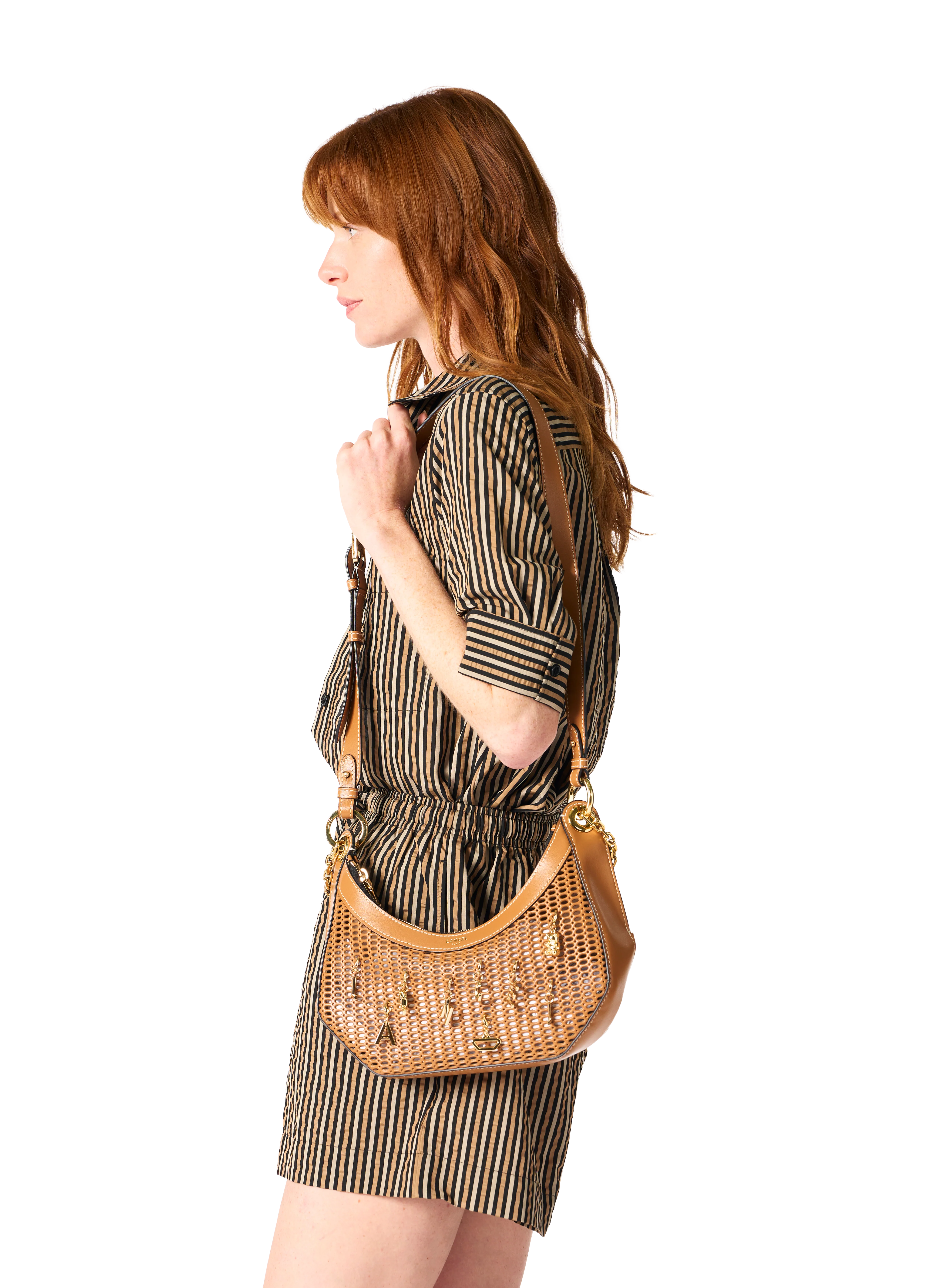 M ZIP BAG DOUBLE CARRY WITH CHARMS - Image 3