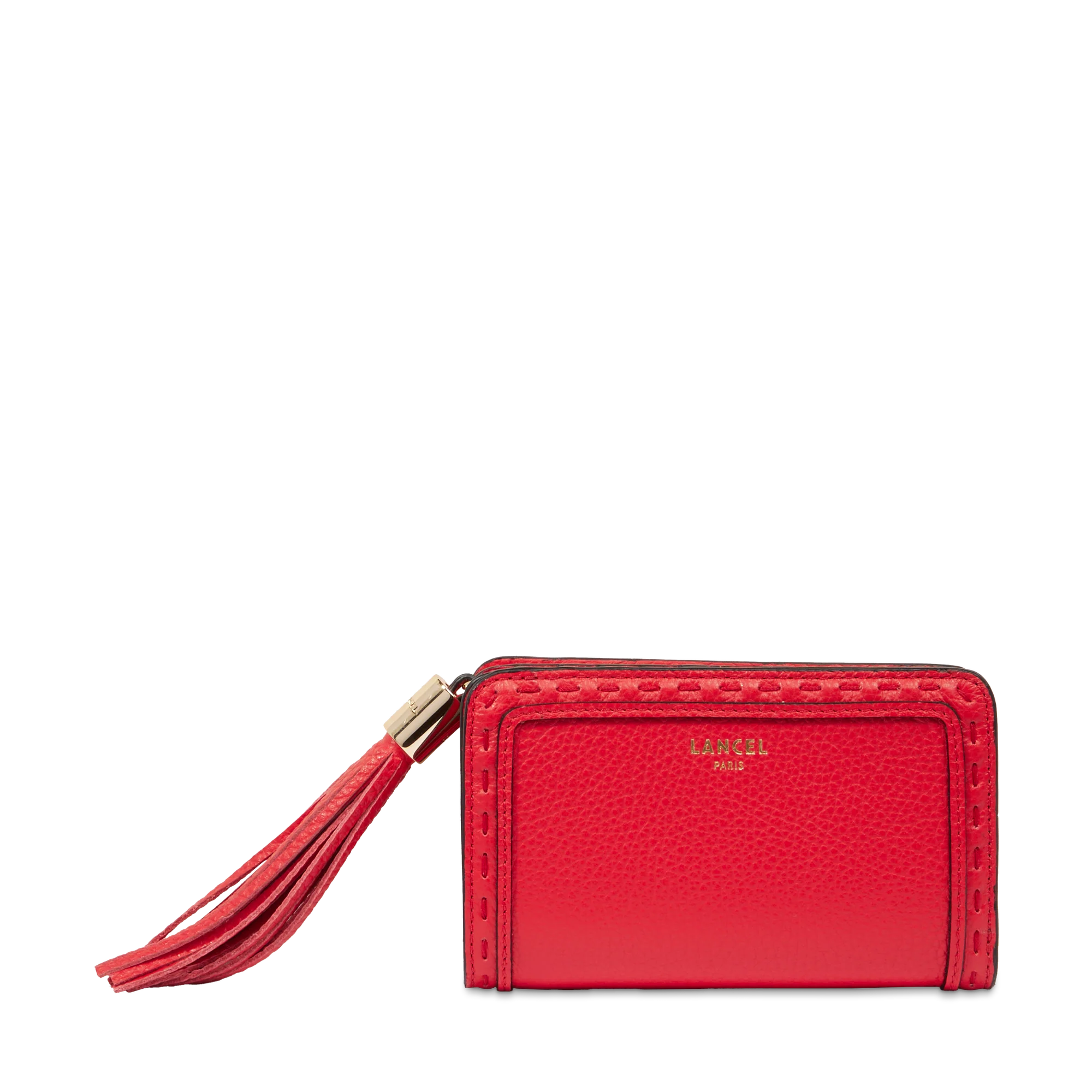 Rectangular zip compact wallet