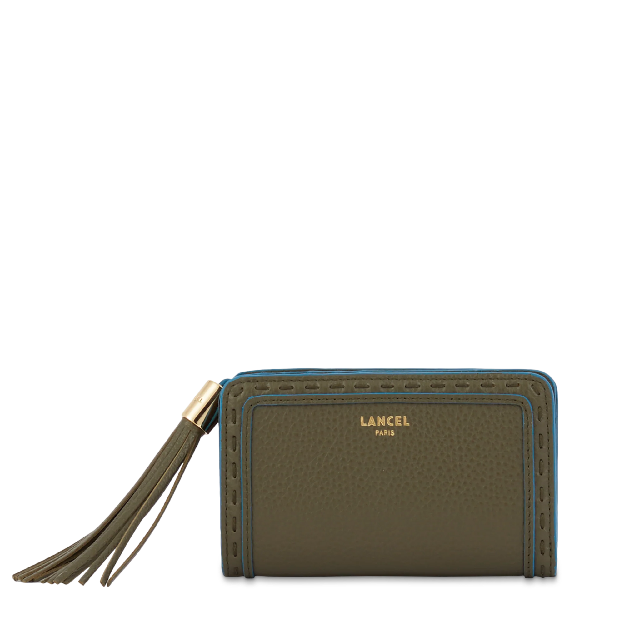Rectangular zip compact wallet